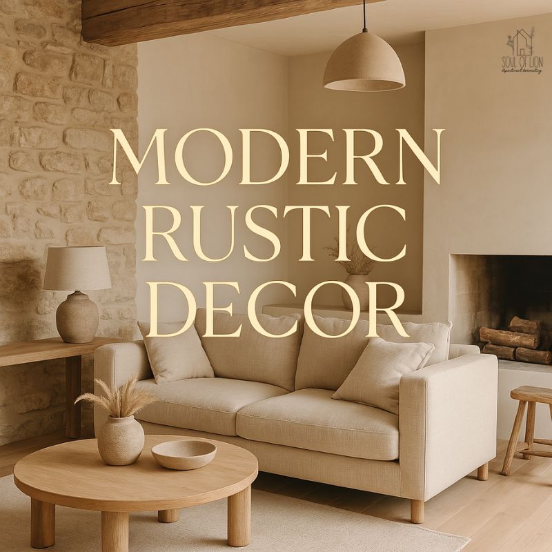 modern rustic decor