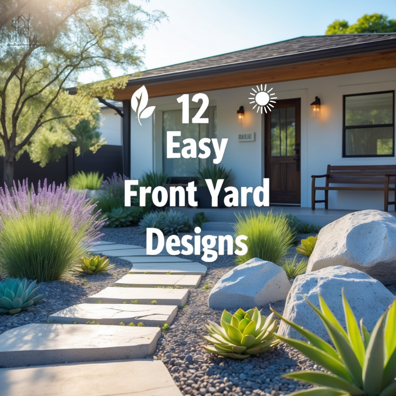 12 Easy Front Yard Designs for a Low-Maintenance Garden