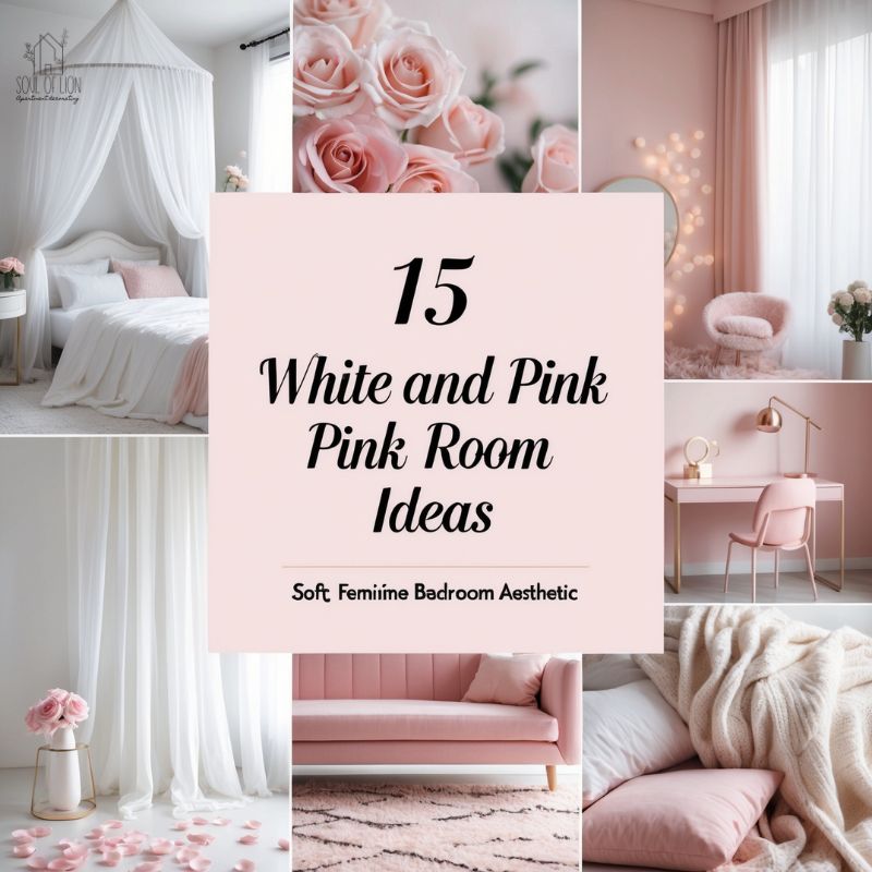 15 White and Pink Room Ideas for a Soft, Feminine Bedroom Aesthetic (15)