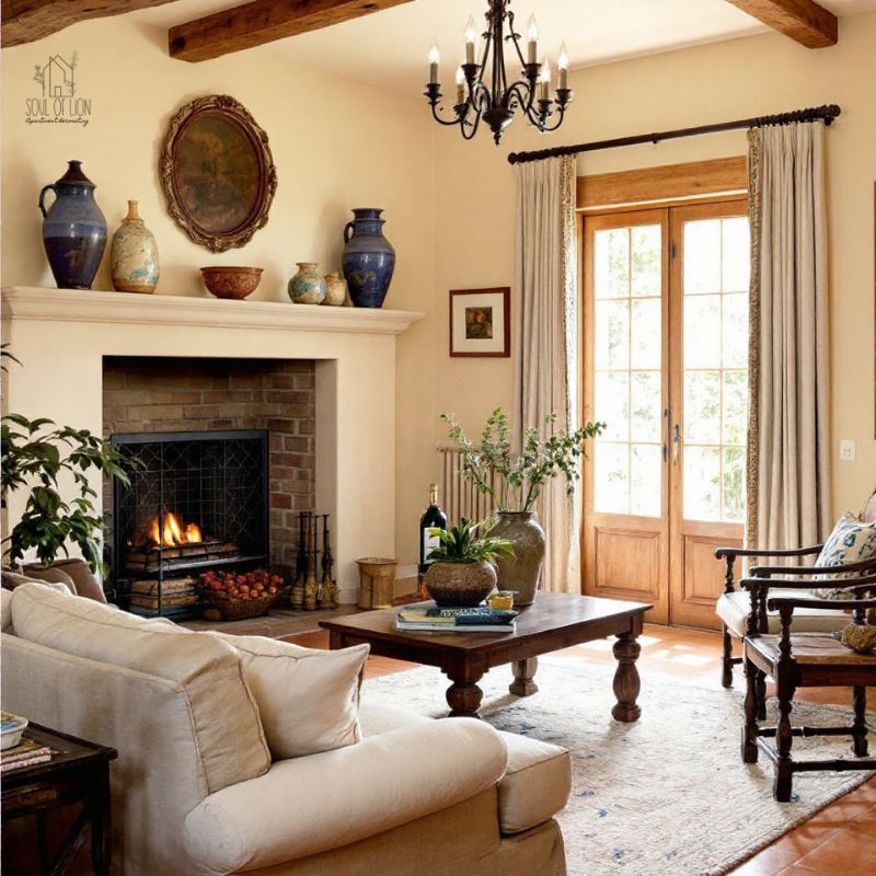Mediterranean Nook Inspiration for a Tuscan Living Room (2)