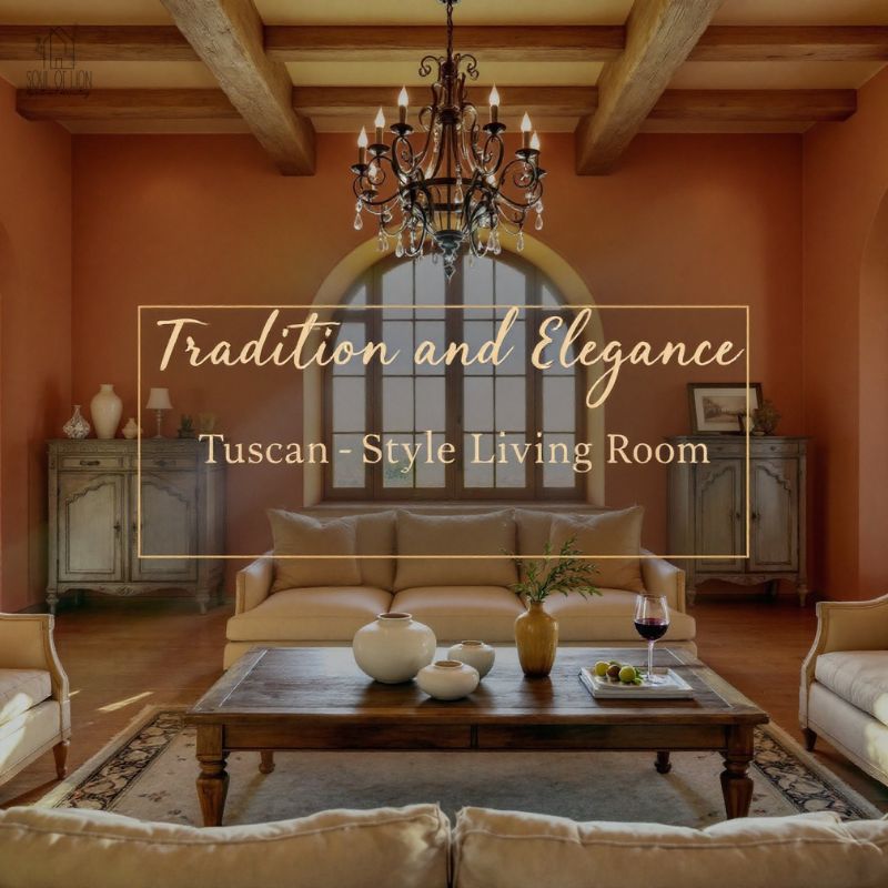 Tradition and Elegance Tuscan-Style Living Room Design (7)
