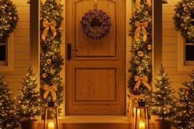 11 Christmas decor DIY for a cozy front porch