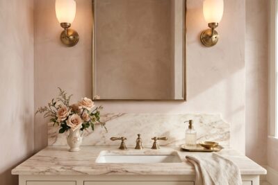 11 Romantic Bathroom Lighting Ideas for a Soft, Flattering Glow