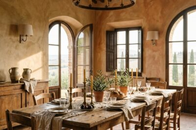 13 Tuscan Dining Room Lighting Ideas with Old-World Warmth
